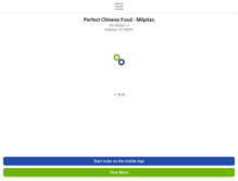Tablet Screenshot of perfectchinesefood.com
